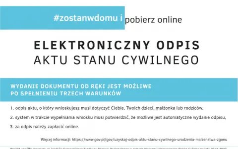 Elektroniczny odpis aktu stanu cywilnego. Jak wygląda akt ślubu online? Dowiedz się, jak pobrać dokument.