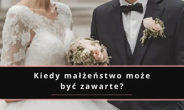 Para młoda z bukietem kwiatów. Pytanie brzmi: "Kiedy małżeństwo może być zawarte?". Od ilu lat można wziąć ślub cywilny?